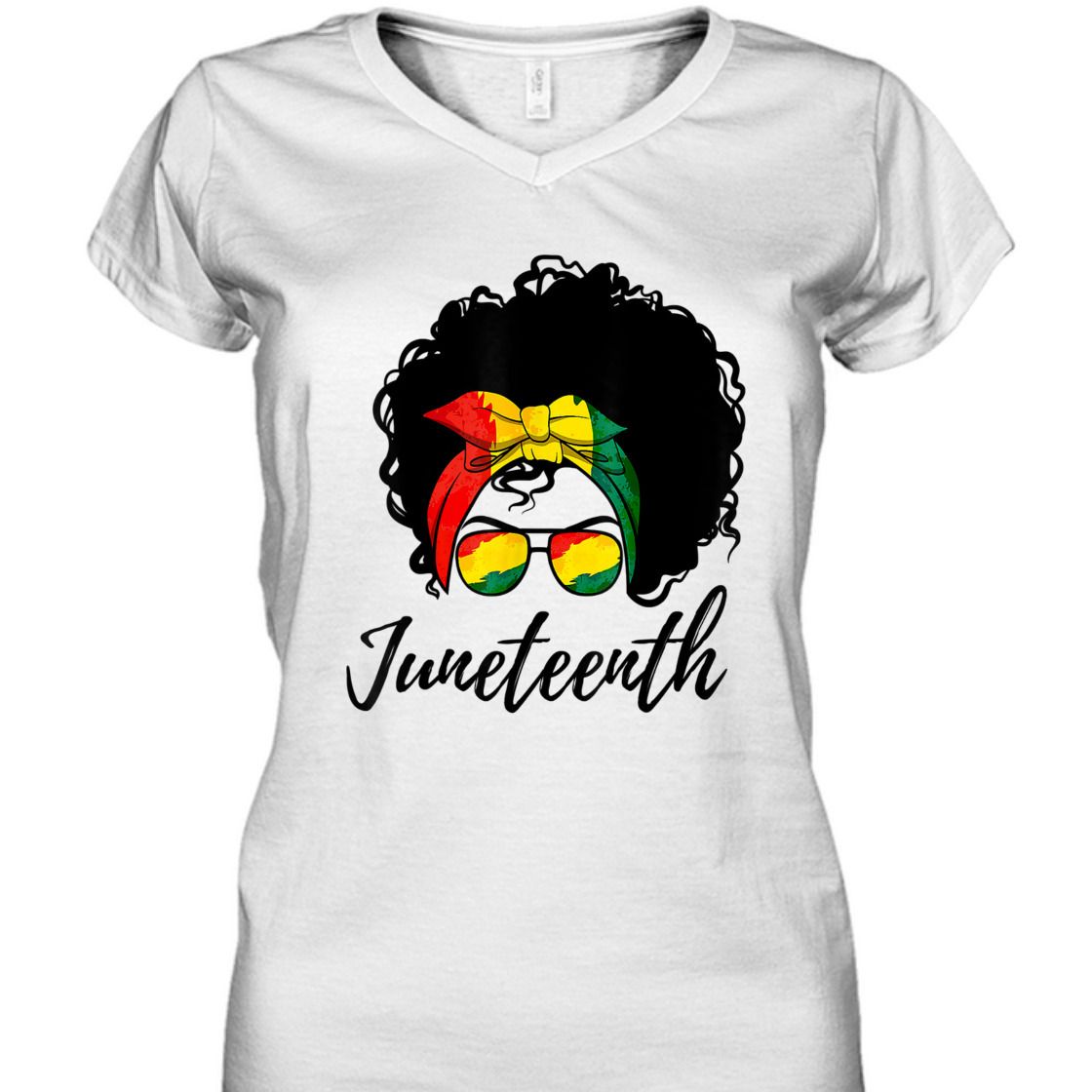 Strong Women Afro Woman Black Queen African American Melanin Juneteenth T-Shirt