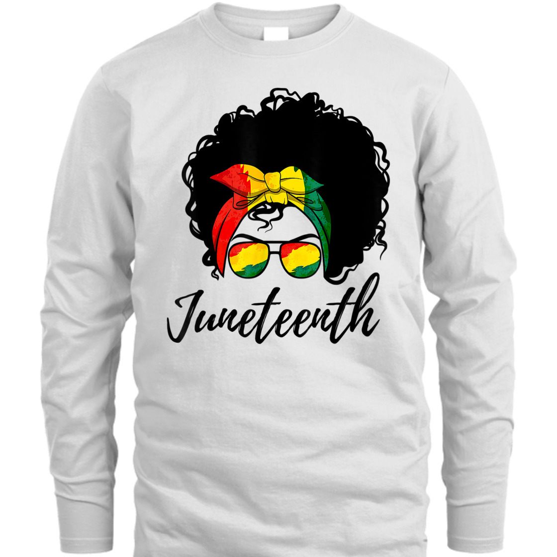 Strong Women Afro Woman Black Queen African American Melanin Juneteenth T-Shirt