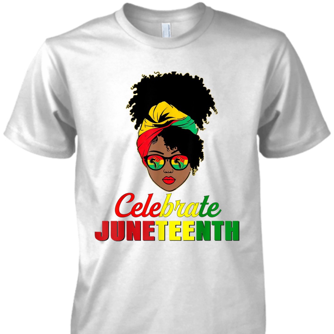 Strong Women Celebrate Juneteenth Messy Bun Black Women Melanin Pride T-Shirt Strong Women Celebrate Juneteenth Messy Bun Black Women Melanin Pride T-Shirt
