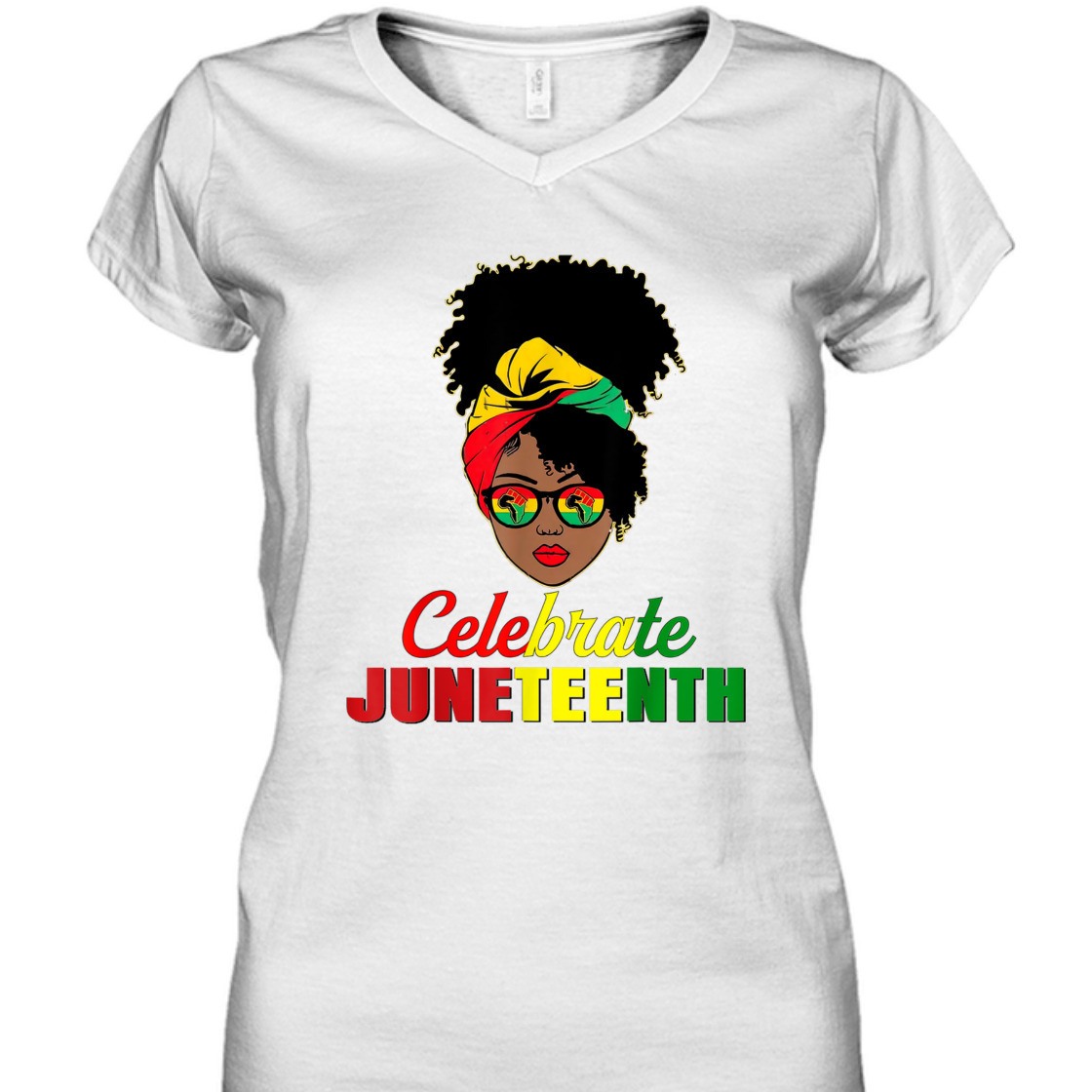 Strong Women Celebrate Juneteenth Messy Bun Black Women Melanin Pride T-Shirt Strong Women Celebrate Juneteenth Messy Bun Black Women Melanin Pride T-Shirt