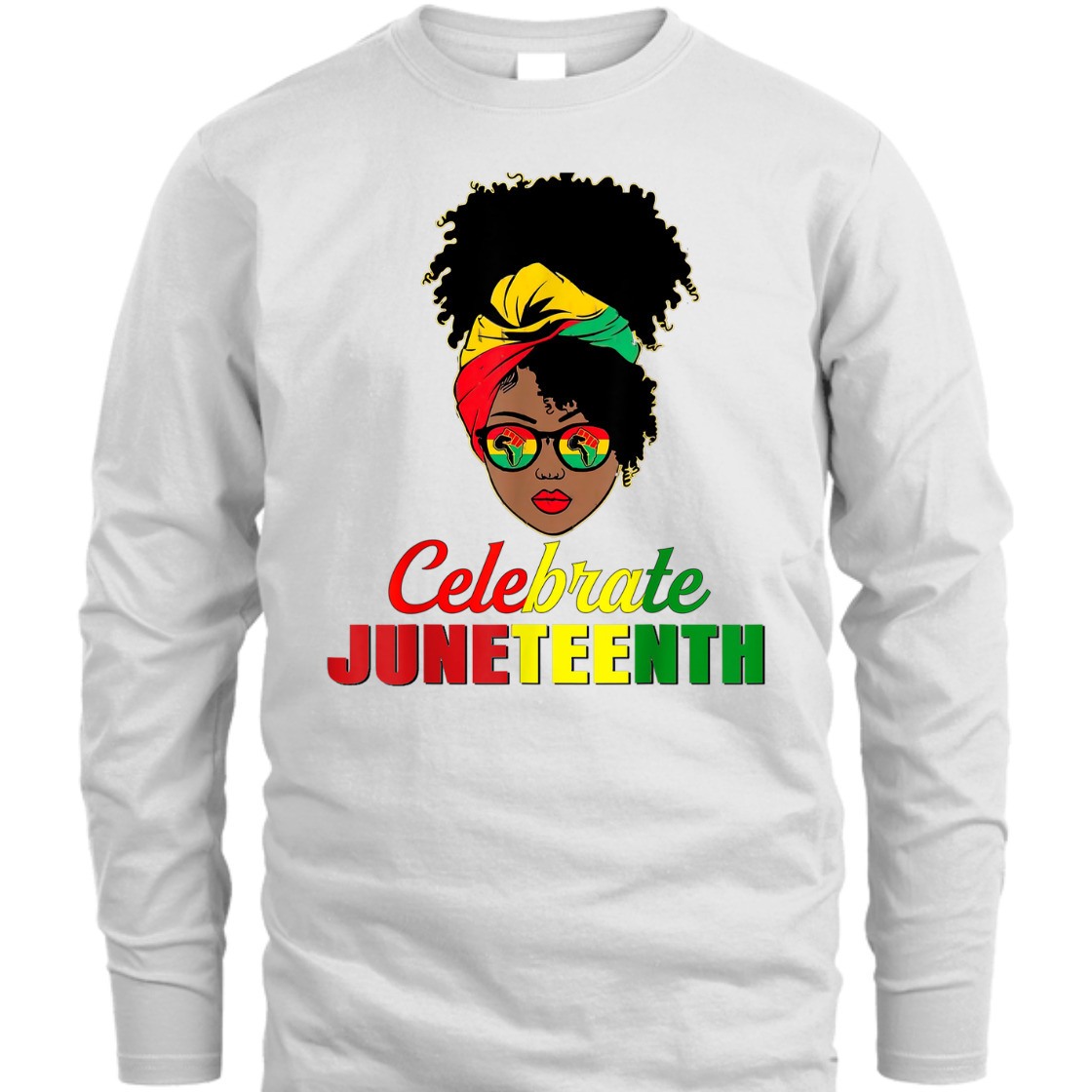 Strong Women Celebrate Juneteenth Messy Bun Black Women Melanin Pride T-Shirt Strong Women Celebrate Juneteenth Messy Bun Black Women Melanin Pride T-Shirt