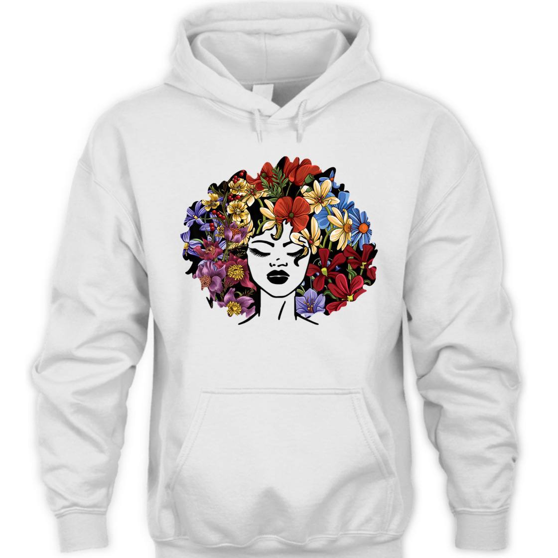 Strong Women Afro Hair Natural Black History Juneteenth Pride T-Shirt