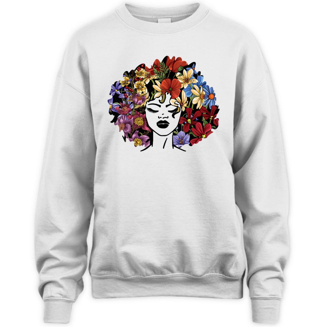 Strong Women Afro Hair Natural Black History Juneteenth Pride T-Shirt