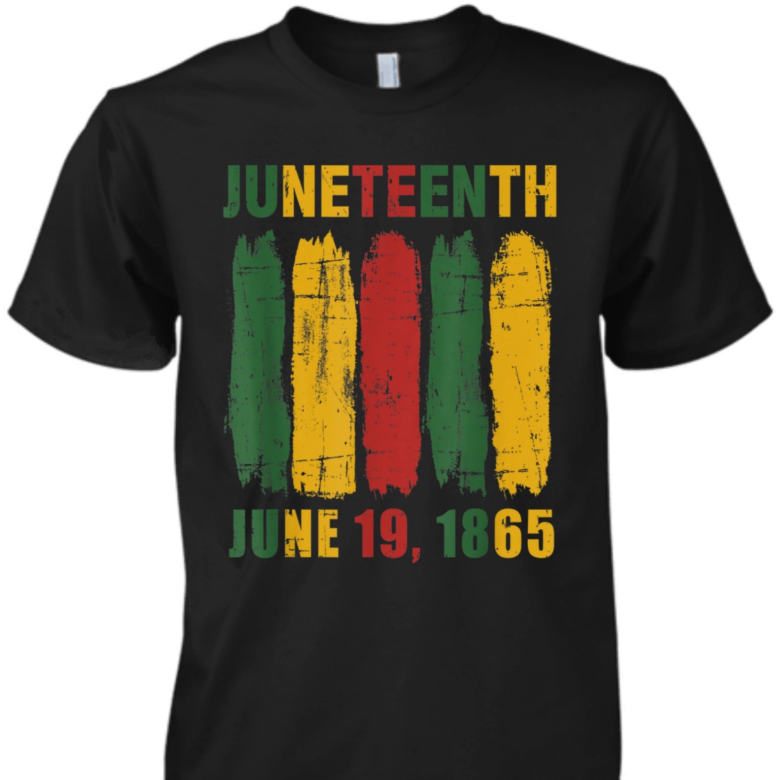 Strong Women Juneteenth African Flag For Black History Pride Since 1865 T-Shirt