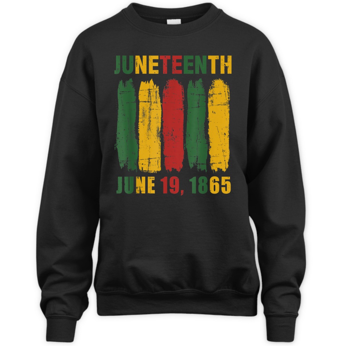 Strong Women Juneteenth African Flag For Black History Pride Since 1865 T-Shirt