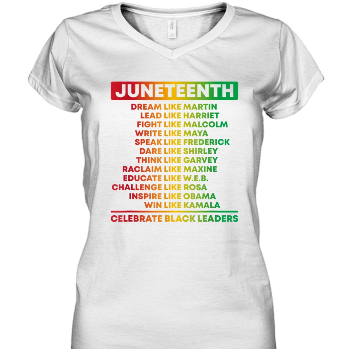 Strong Women Juneteenth Celebrate Black Leaders African American History T-Shirt