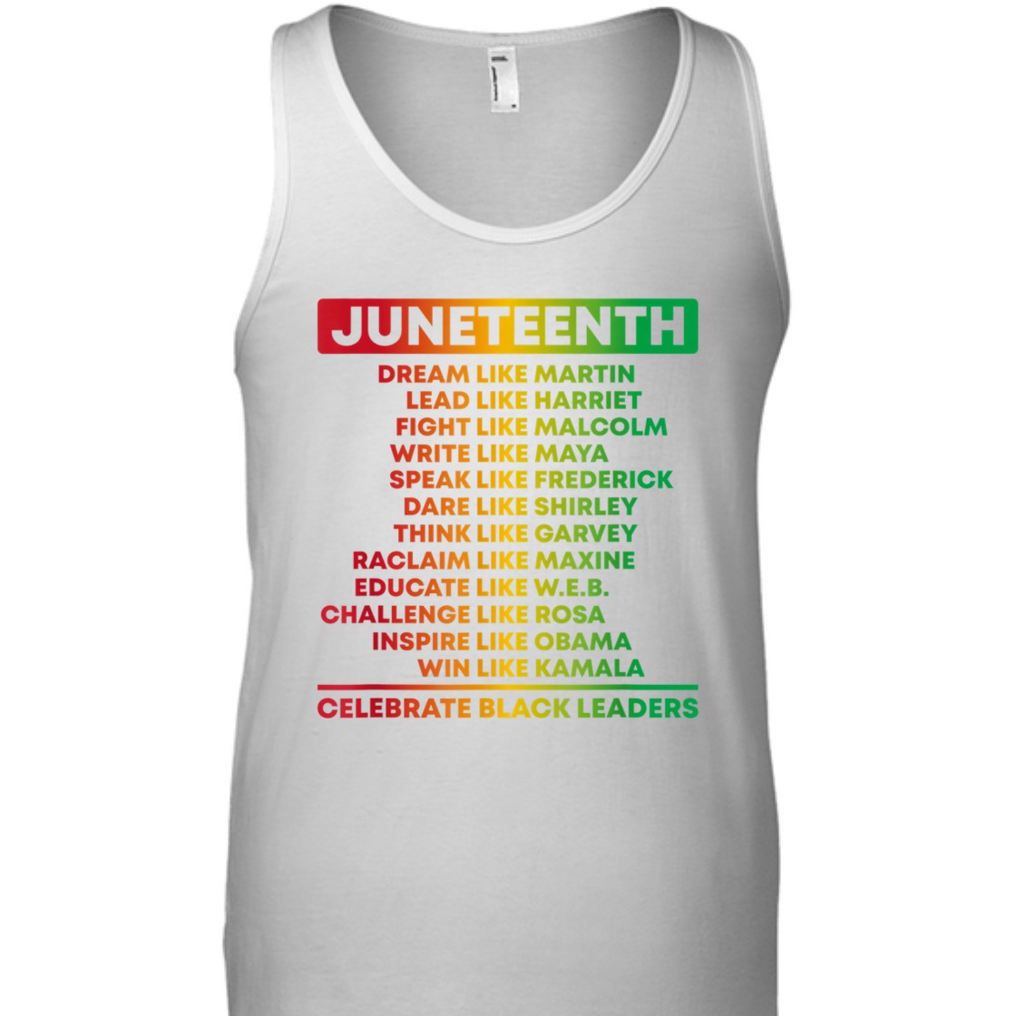 Strong Women Juneteenth Celebrate Black Leaders African American History T-Shirt