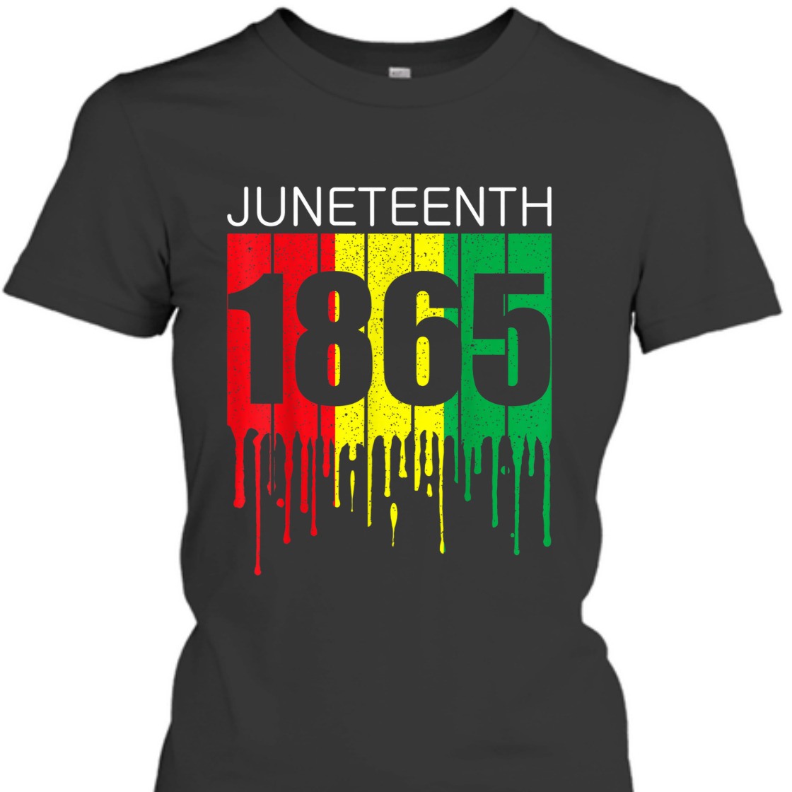 Strong Women Juneteenth Black African American Flag Freedom Vintage T-Shirt