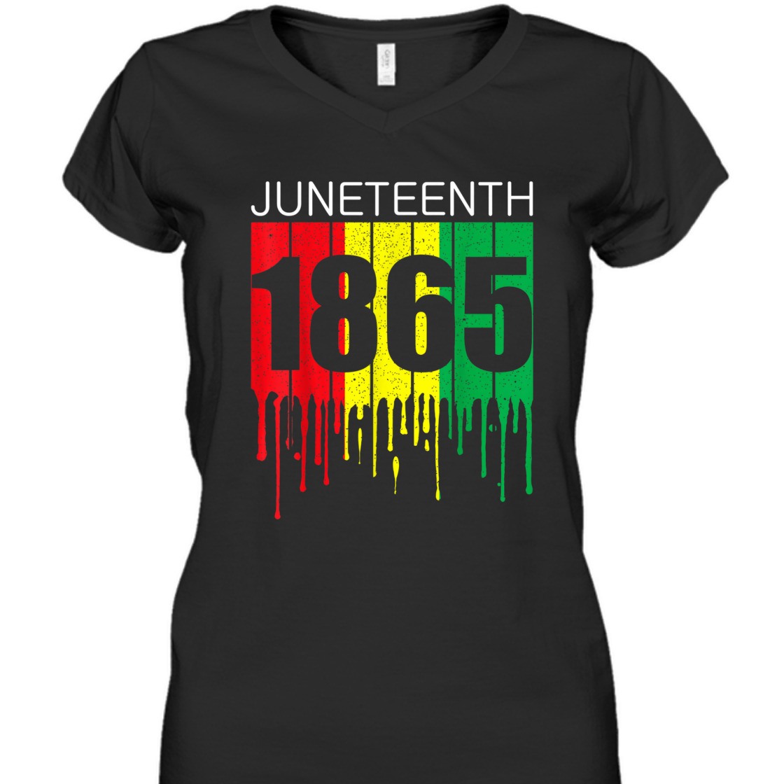 Strong Women Juneteenth Black African American Flag Freedom Vintage T-Shirt