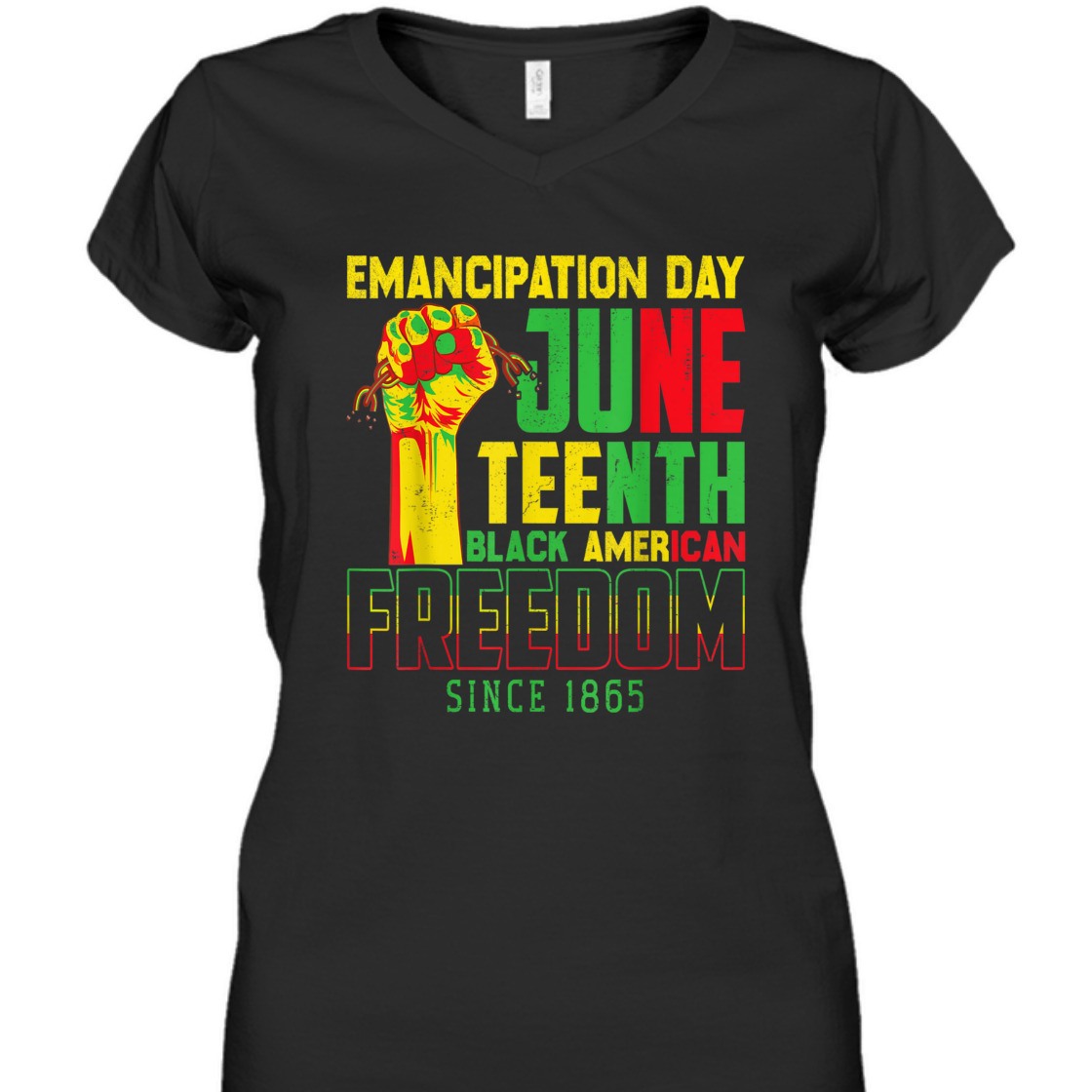 Strong Women Emancipation Day Juneteenth Black American Freedom Since 1865 T-Shirt