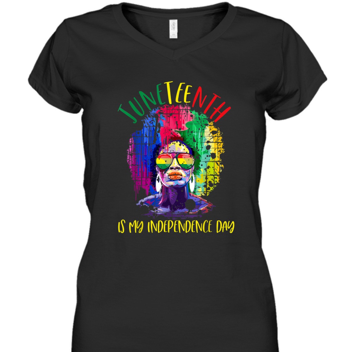Strong Women Juneteenth Freedom Day African American June 19th 1865 T-Shirt