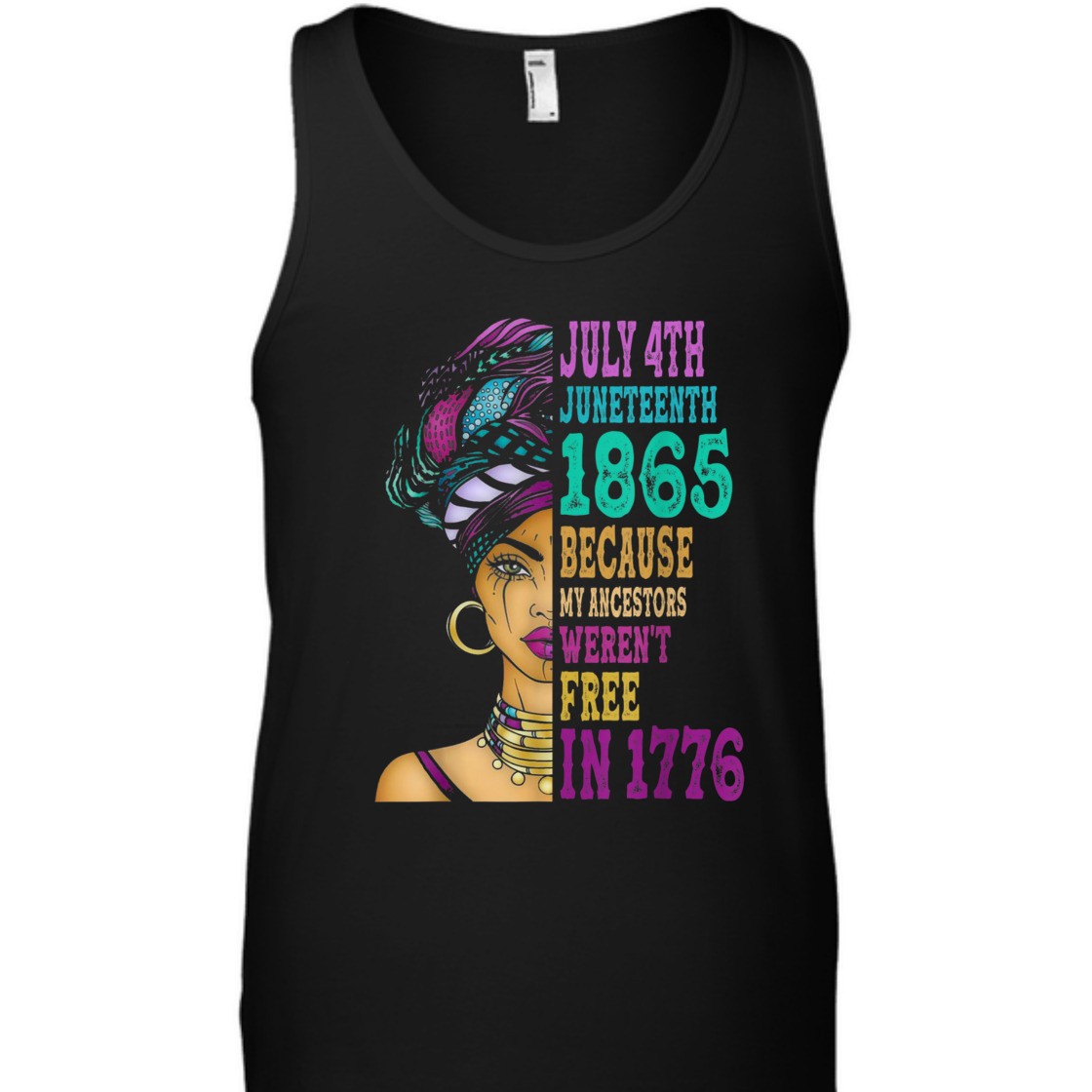 Strong Women Juneteenth Queen Melanin African American Women T-Shirt