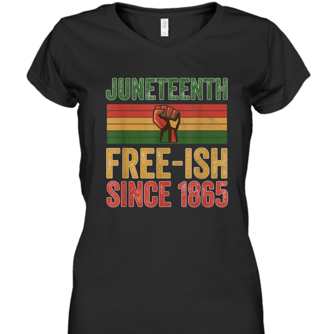 Strong Women Juneteenth Free-ish Since 1865 Day Independence Black Pride T-Shirt