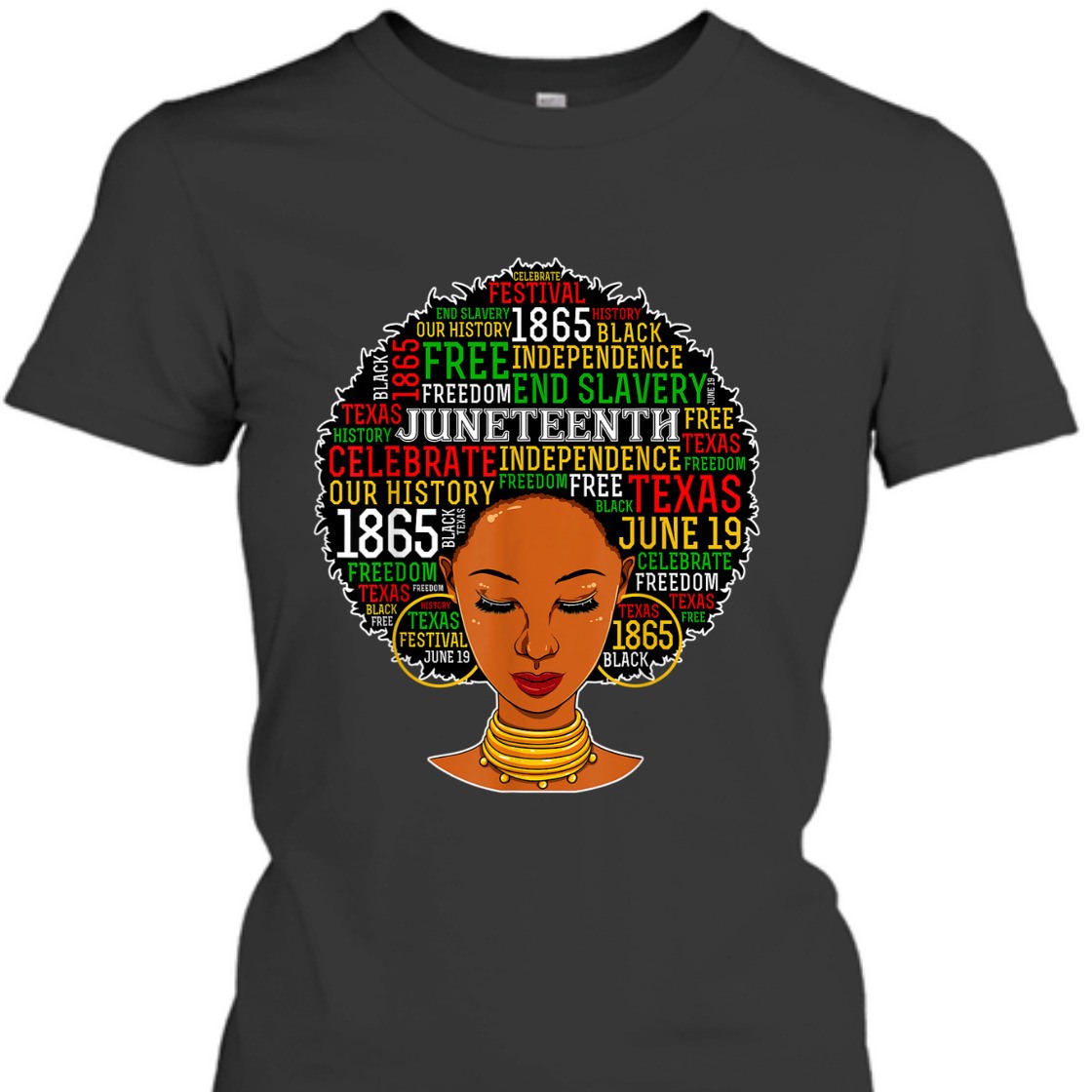 Strong Women Juneteenth Melanin Black Women T-Shirt