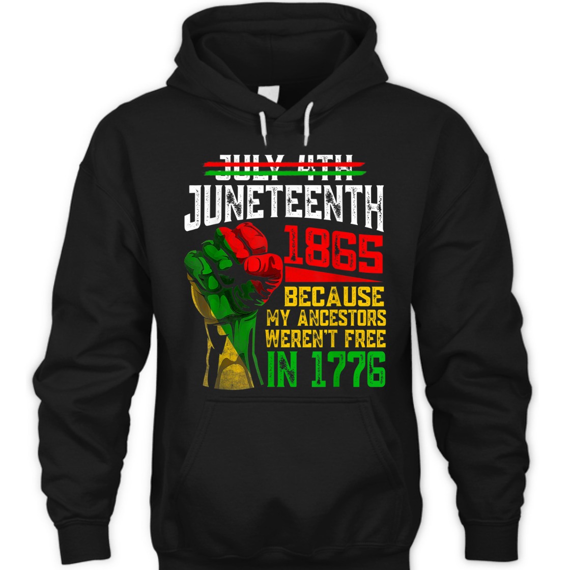 Strong Women July 4th Juneteenth 1865 Because My Ancestors T-Shirt