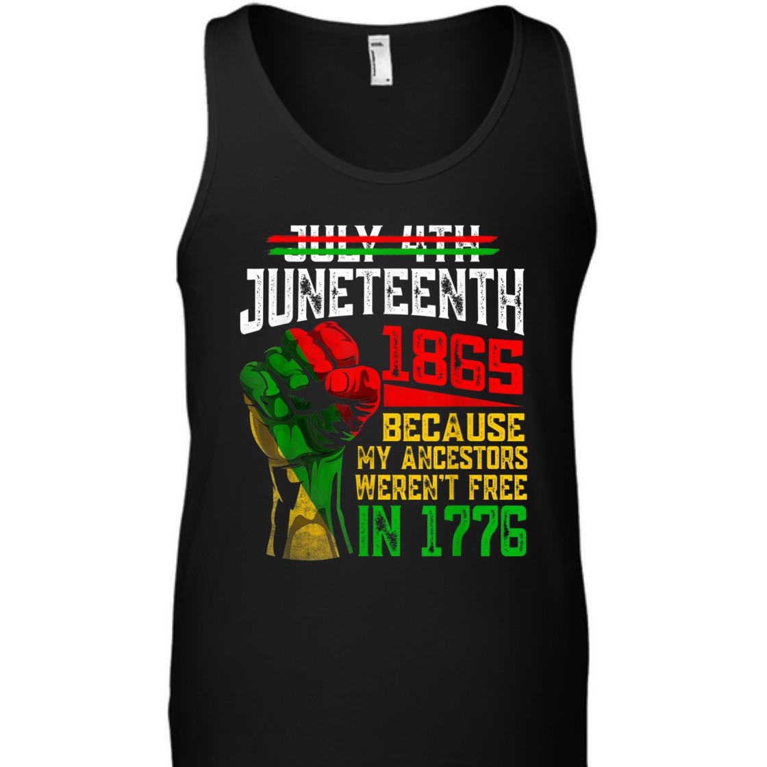 Strong Women July 4th Juneteenth 1865 Because My Ancestors T-Shirt