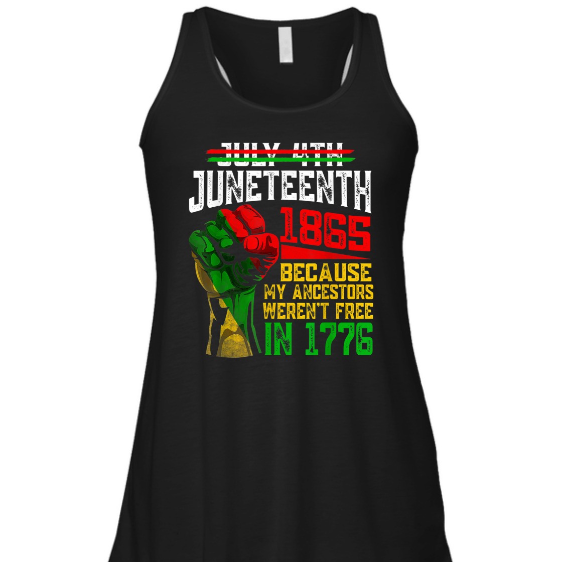 Strong Women July 4th Juneteenth 1865 Because My Ancestors T-Shirt