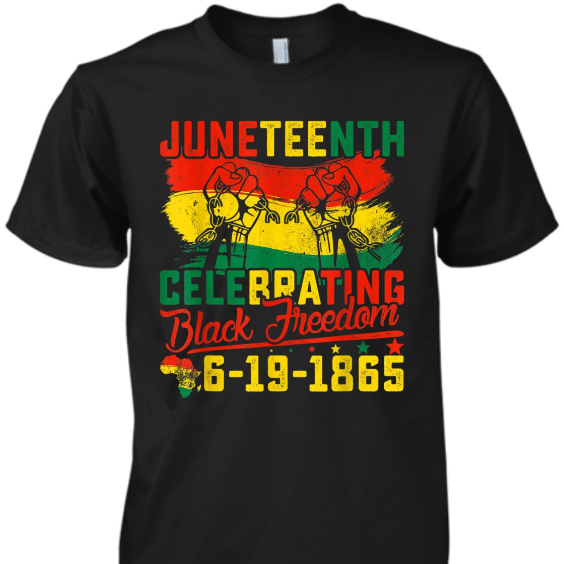 Strong Women Juneteenth Celebrating Black Freedom 1865 African American T-Shirt