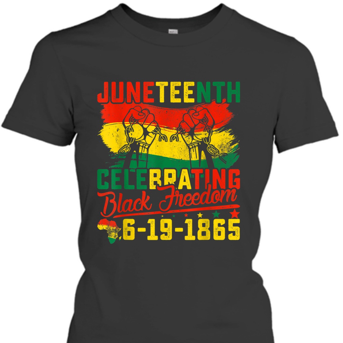 Strong Women Juneteenth Celebrating Black Freedom 1865 African American T-Shirt