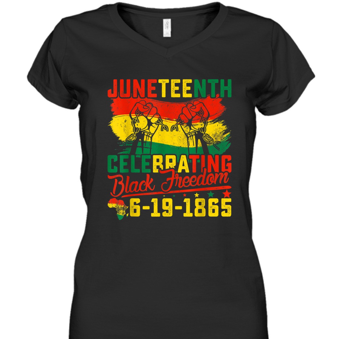 Strong Women Juneteenth Celebrating Black Freedom 1865 African American T-Shirt