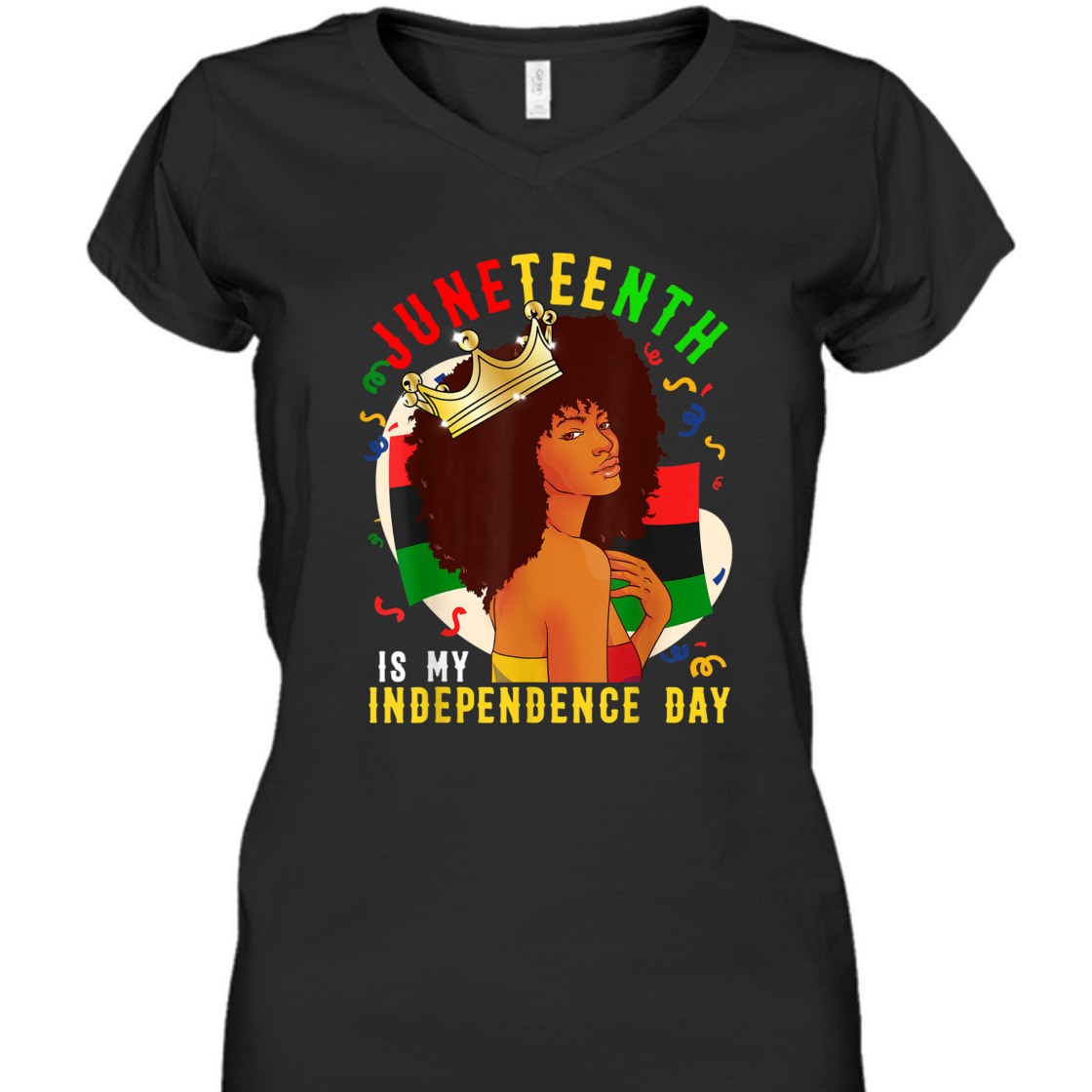Strong Women Juneteenth Is My Independence Day Black Women T-Shirt
