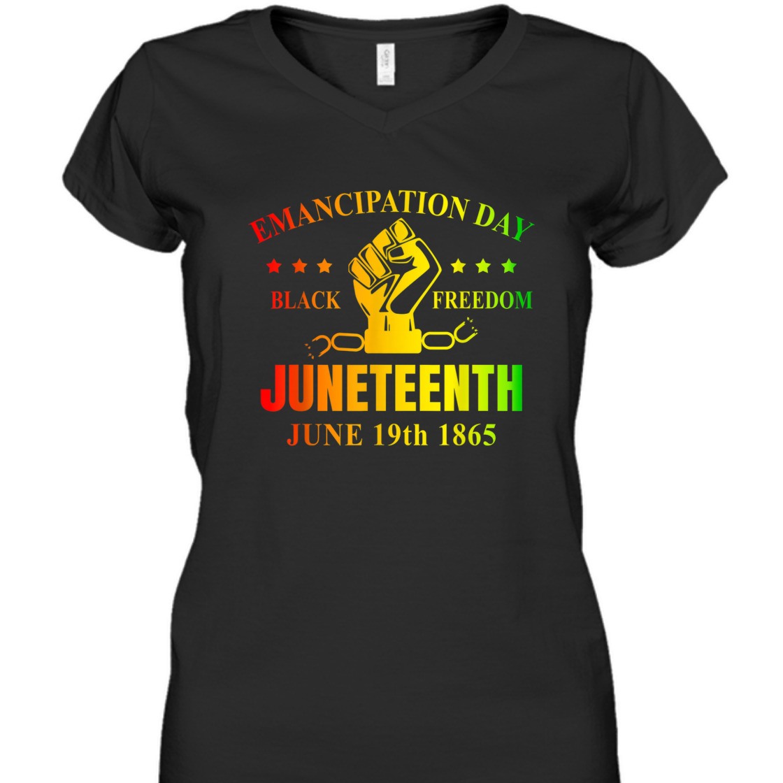 Strong Women Juneteenth June 1865 Black History African American Freedom T-Shirt