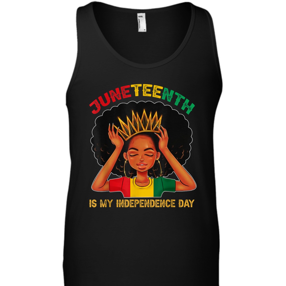 Strong Women Juneteenth Is My Independence Day - Black Girl Black Queen T-Shirt