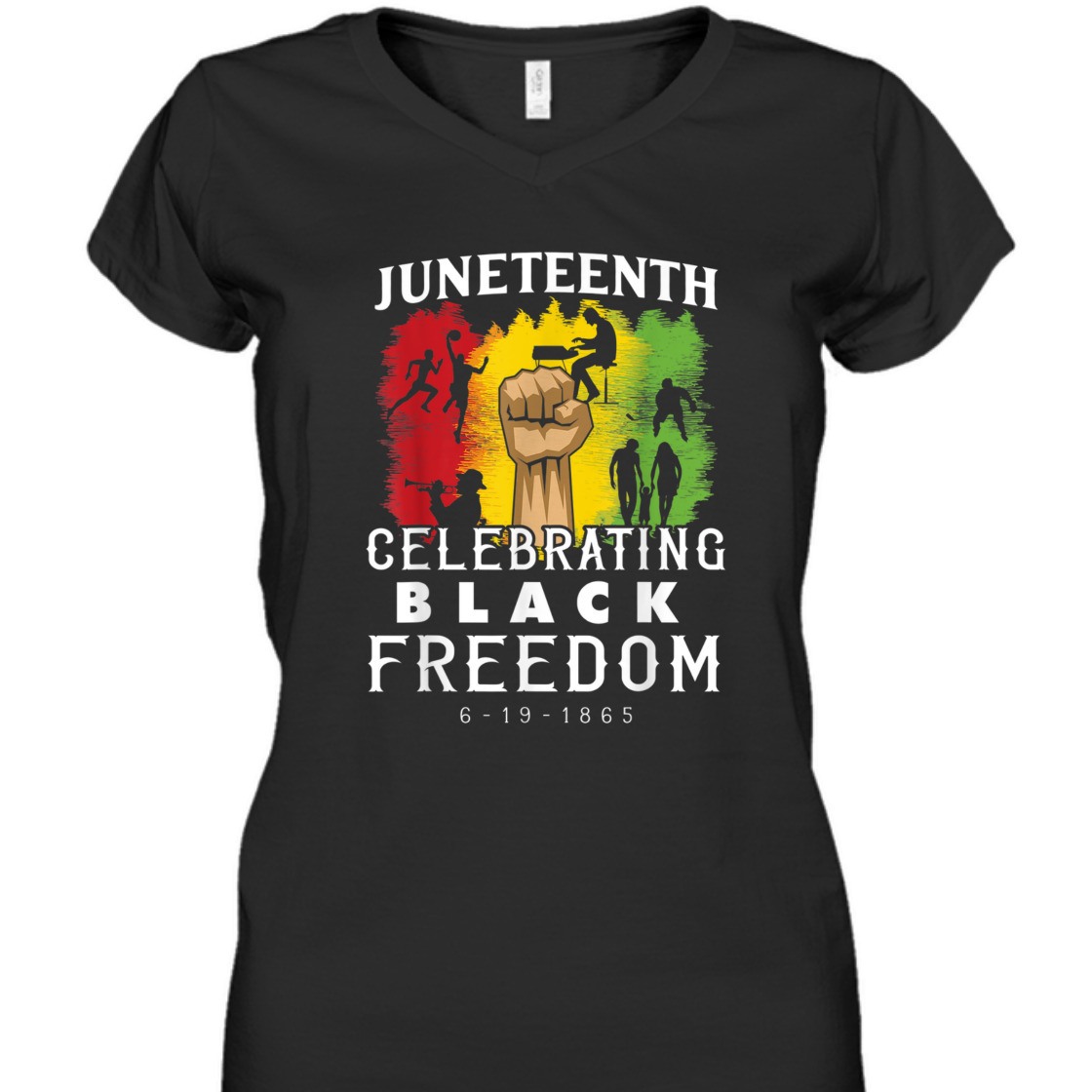 Strong Women Juneteenth Celebrate Black Freedom T-Shirt