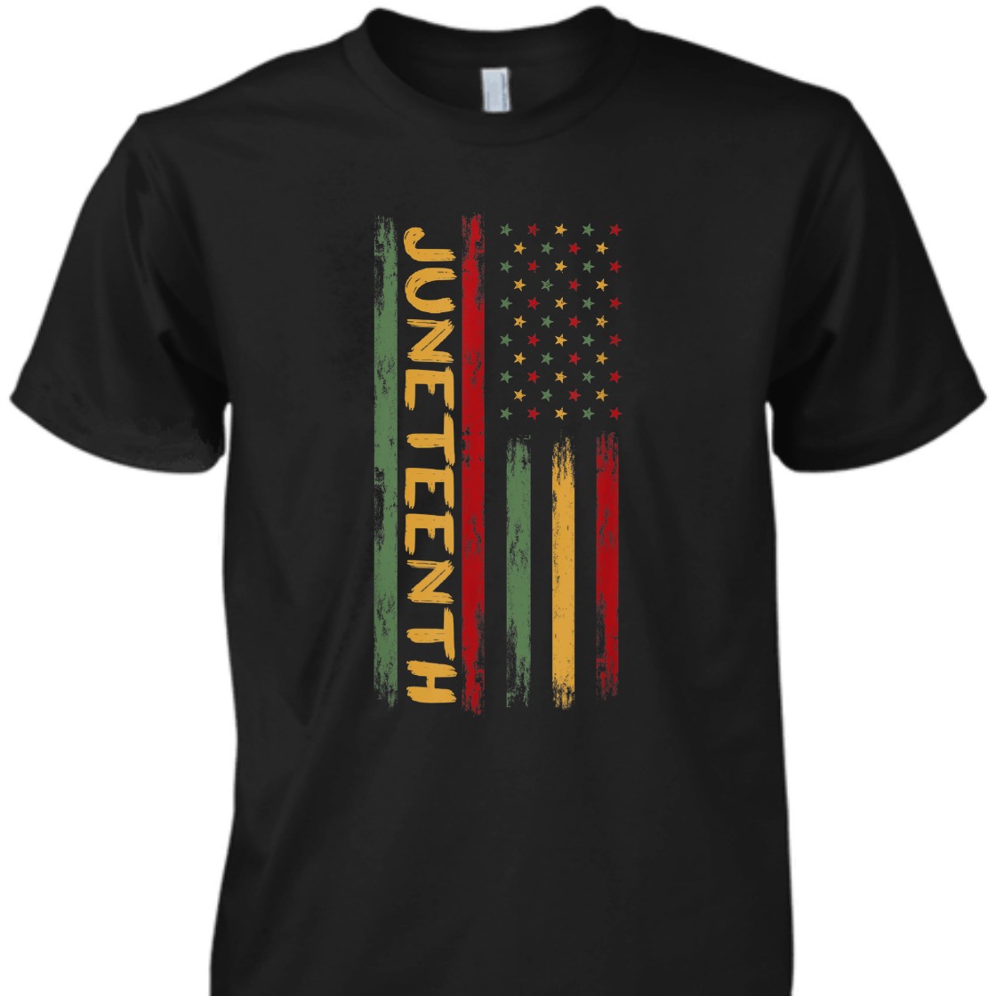 Strong Women Juneteenth In A Flag For Black USA American Fal T-Shirt