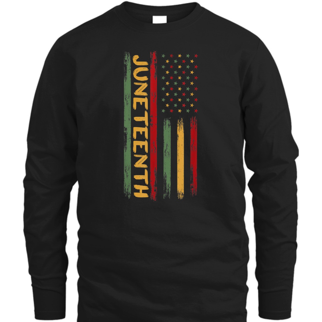 Strong Women Juneteenth In A Flag For Black USA American Fal T-Shirt