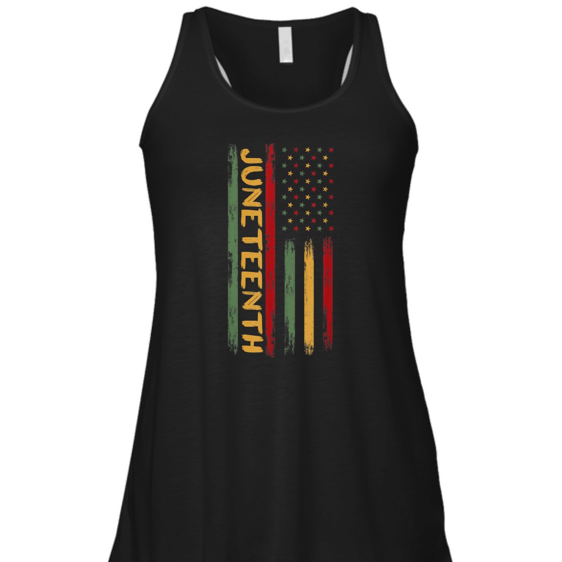 Strong Women Juneteenth In A Flag For Black USA American Fal T-Shirt