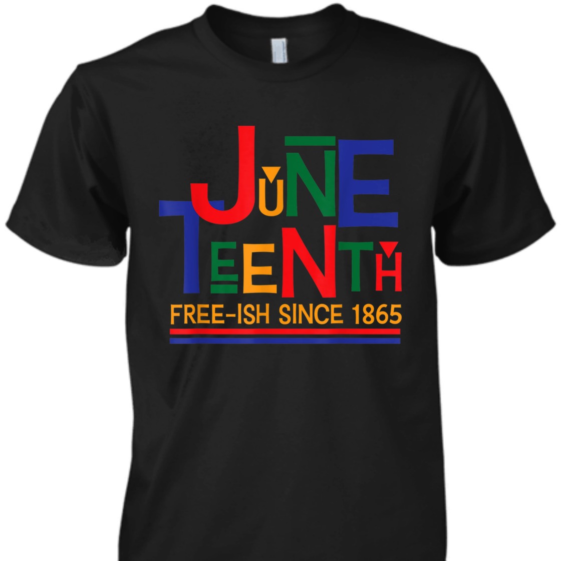Strong Women Juneteenth Celebration Free-ish Since 1865 Retro T-Shirt