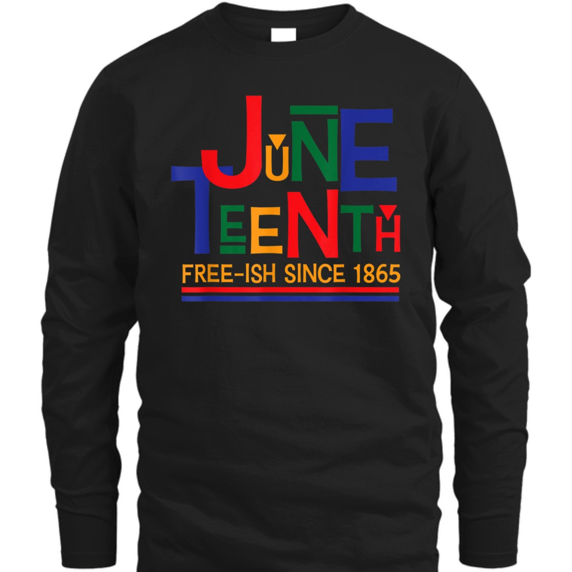 Strong Women Juneteenth Celebration Free-ish Since 1865 Retro T-Shirt