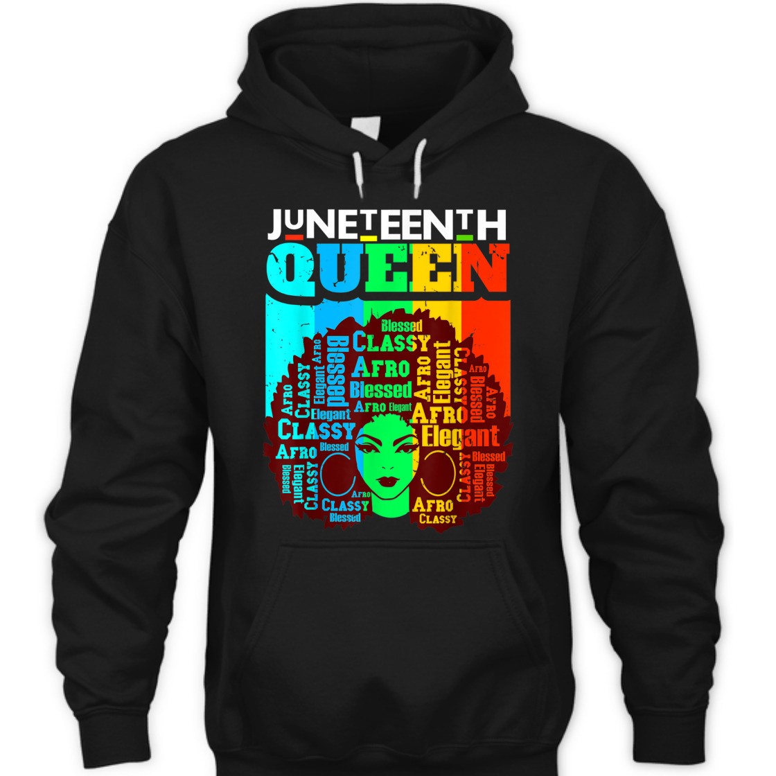 Strong Women Juneteenth Black Queen Afro Melanin Girl Magic Women Girls T-Shirt