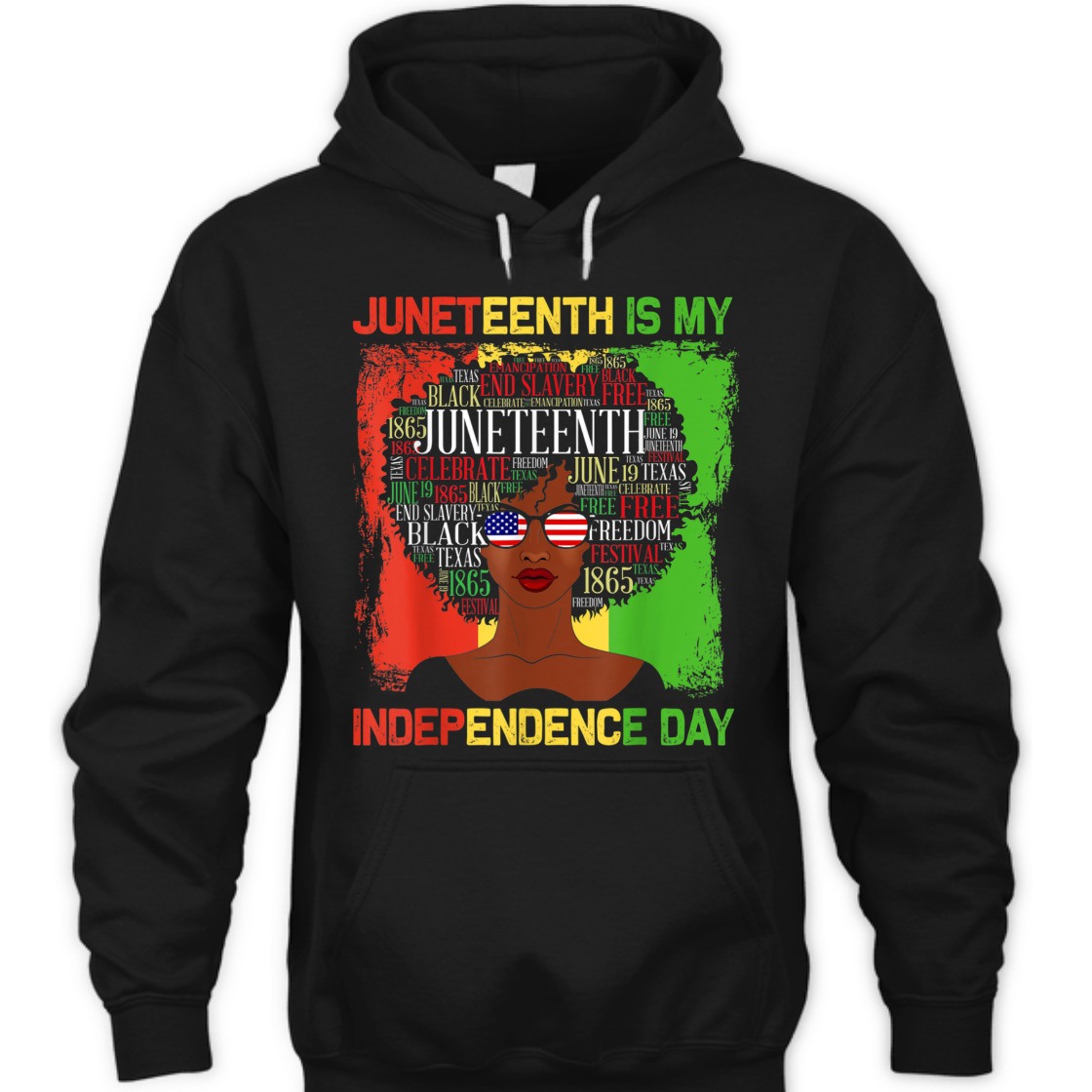 Strong Women Juneteenth Is My Independence Day Black Women 4th Of July T-Shirt