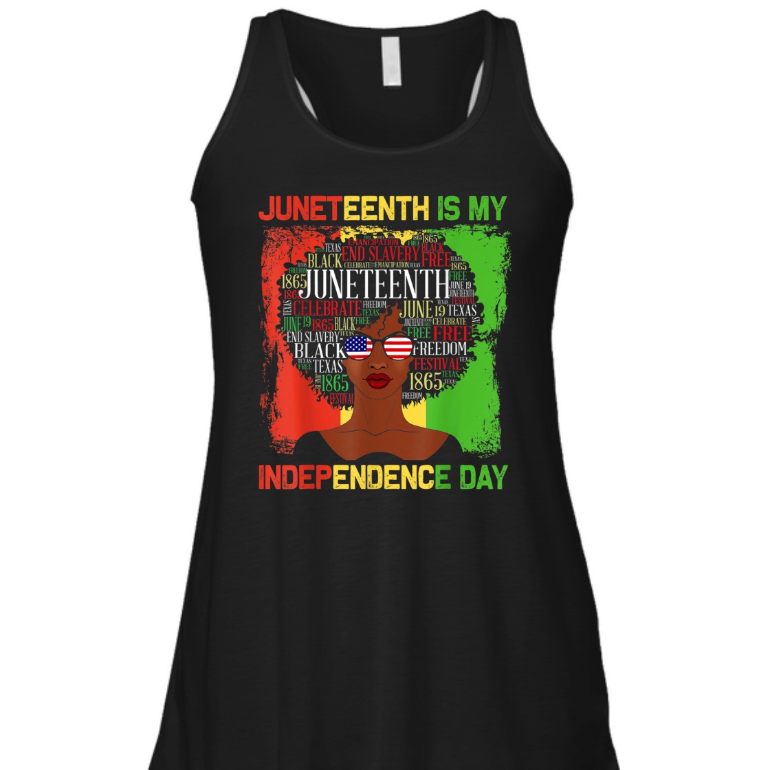 Strong Women Juneteenth Is My Independence Day Black Women 4th Of July T-Shirt