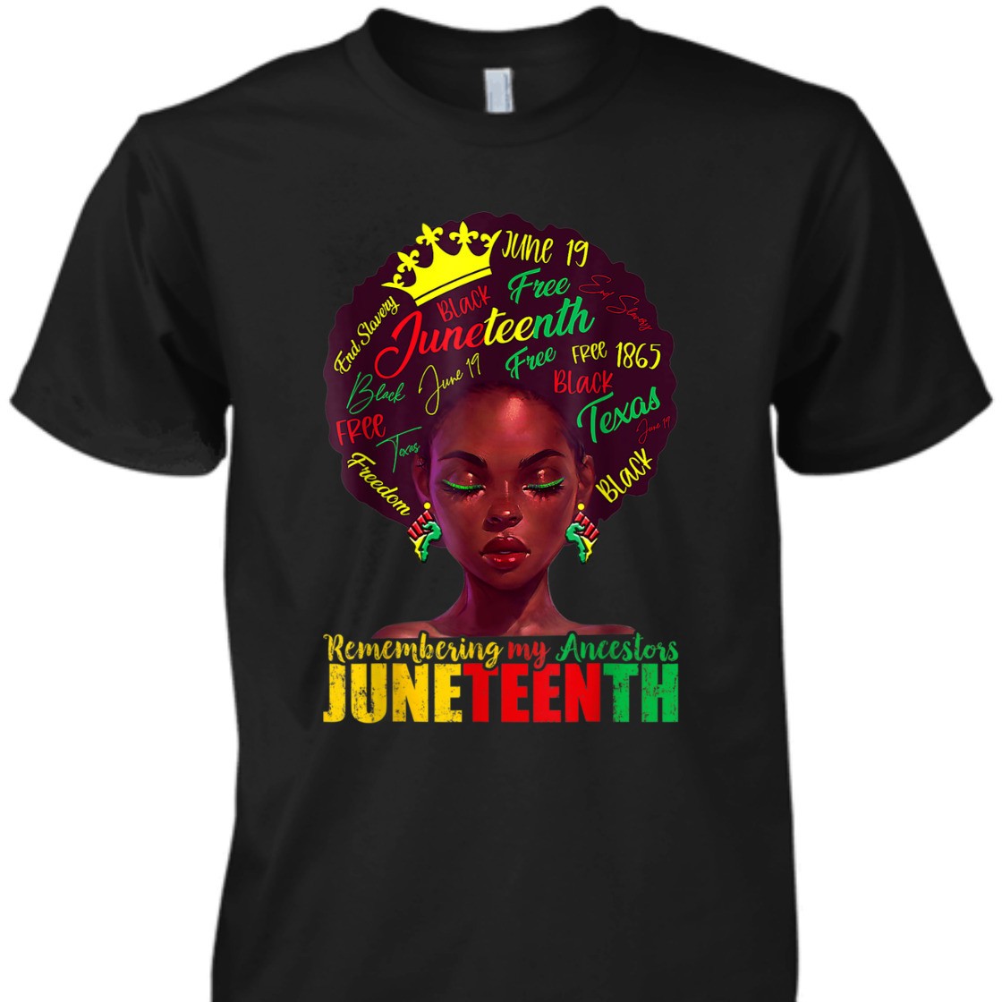 Strong Women Remembering My Ancestors Juneteenth Celebrate Black Women T-Shirt Strong Women Remembering My Ancestors Juneteenth Celebrate Black Women T-Shirt