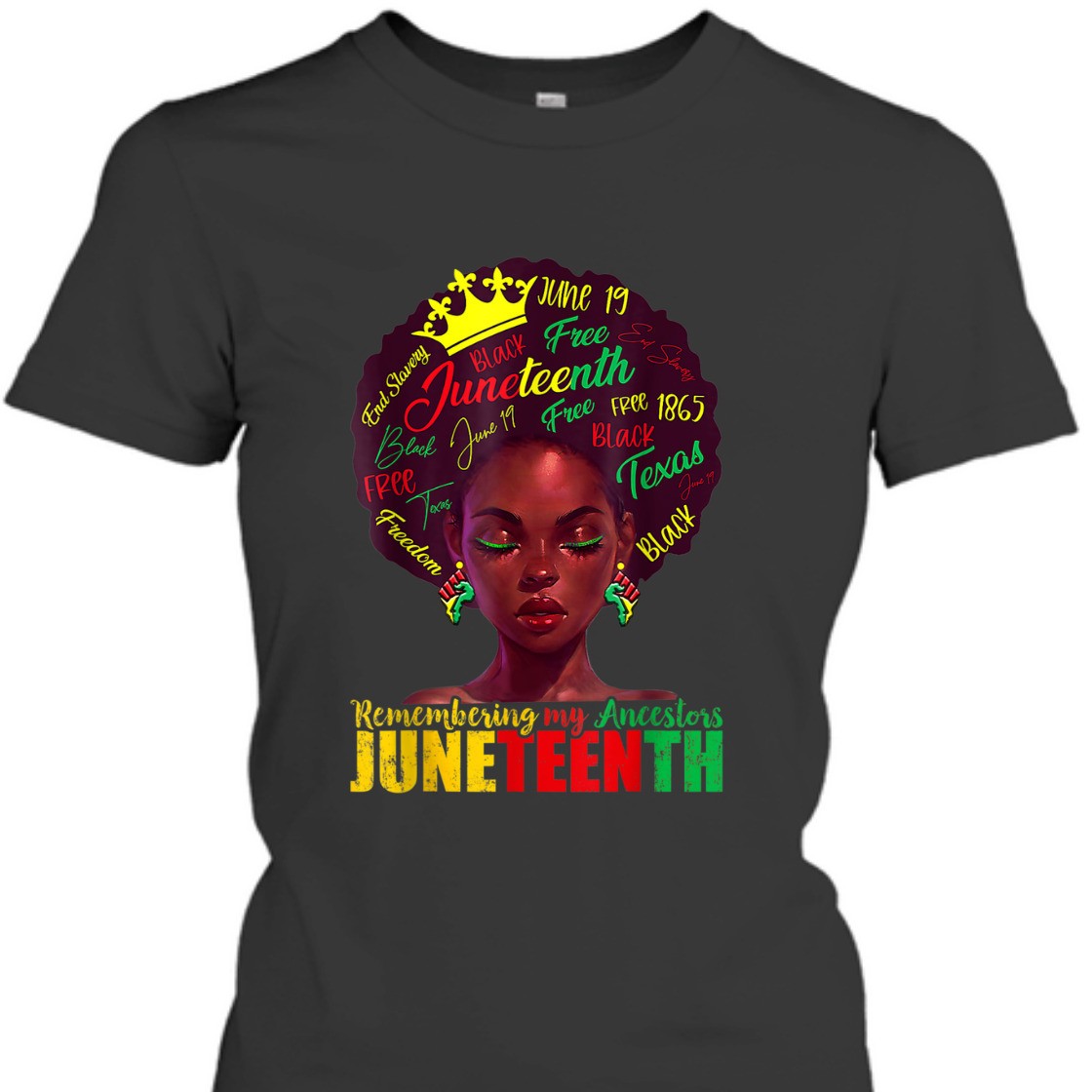 Strong Women Remembering My Ancestors Juneteenth Celebrate Black Women T-Shirt Strong Women Remembering My Ancestors Juneteenth Celebrate Black Women T-Shirt
