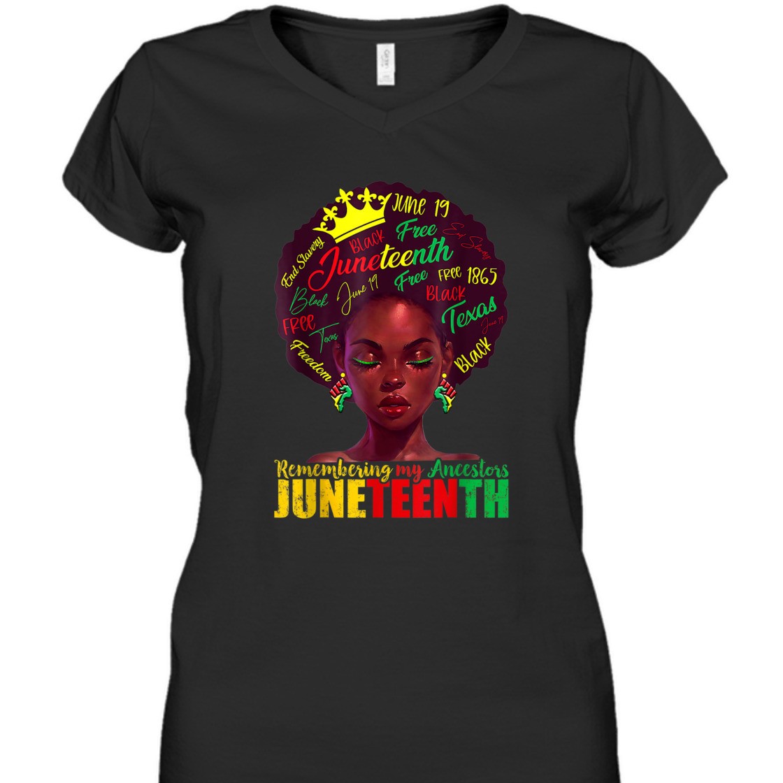 Strong Women Remembering My Ancestors Juneteenth Celebrate Black Women T-Shirt Strong Women Remembering My Ancestors Juneteenth Celebrate Black Women T-Shirt