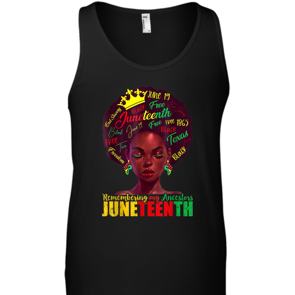 Strong Women Remembering My Ancestors Juneteenth Celebrate Black Women T-Shirt
