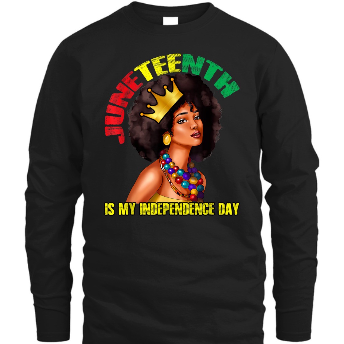 Strong Women Juneteenth My Independence Day African Woman Melanin America T-Shirt