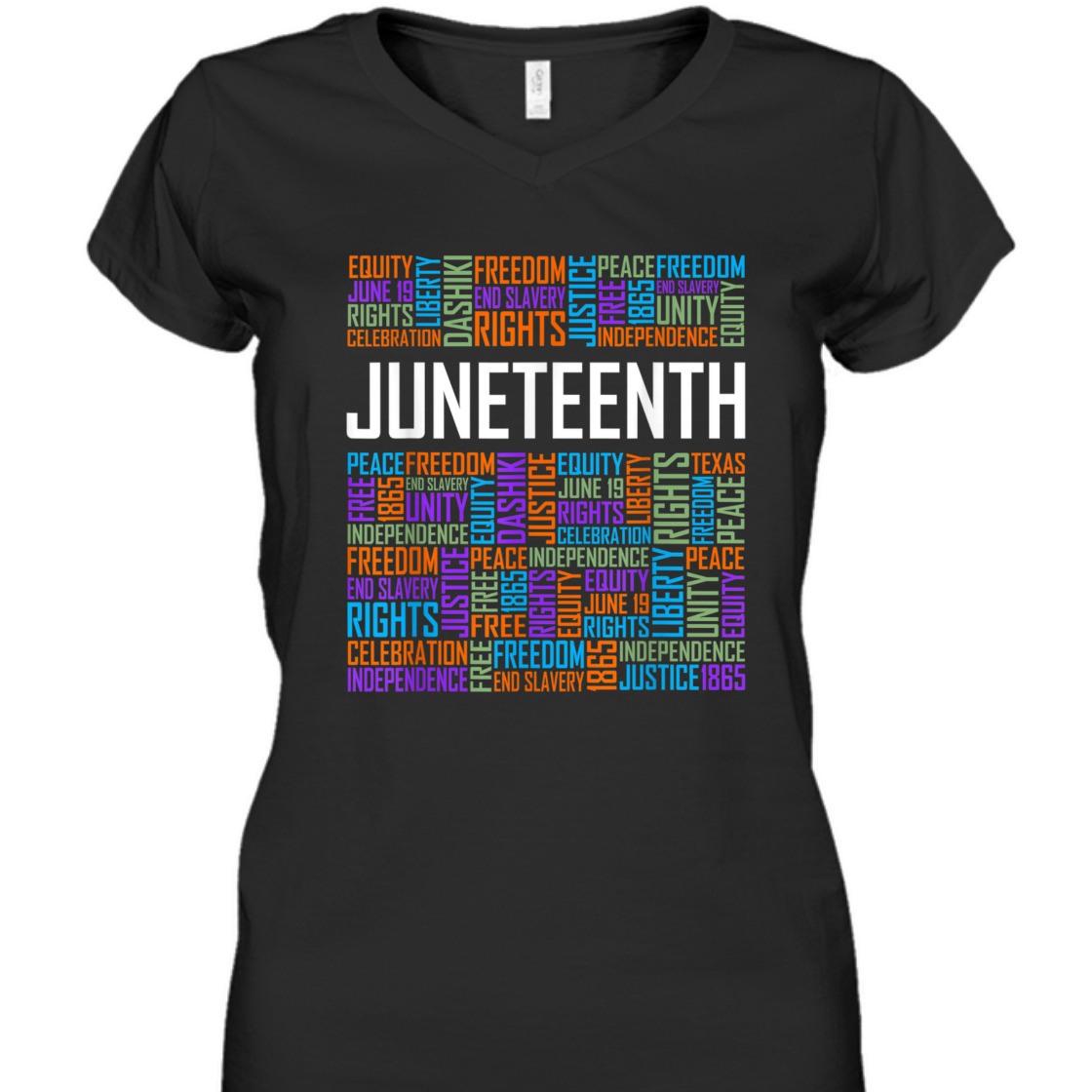 Strong Women Juneteenth Words Black History Afro American African Freedom T-Shirt