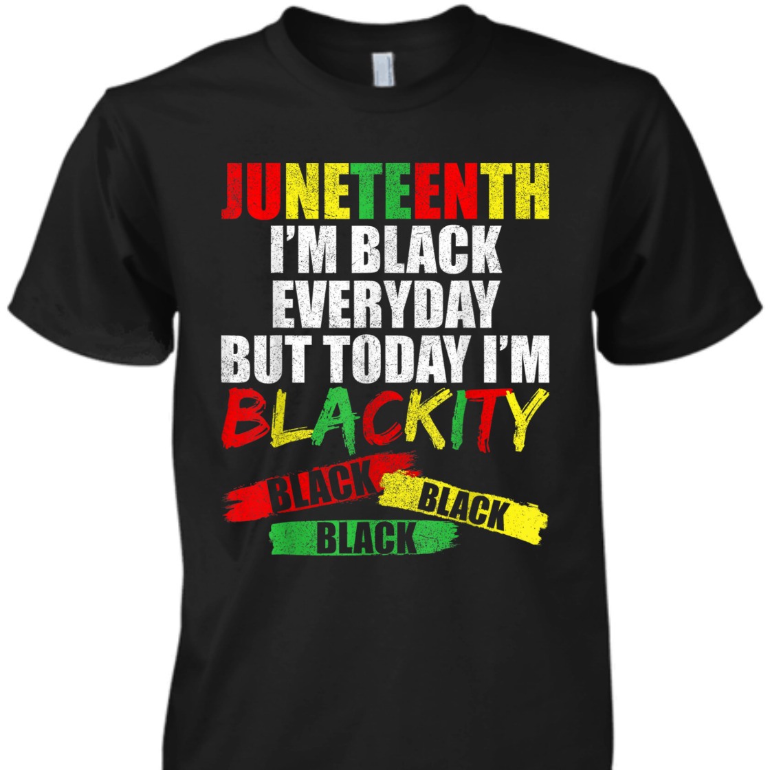 Strong Women Blackity Black Black, Juneteenth Kids T-Shirt