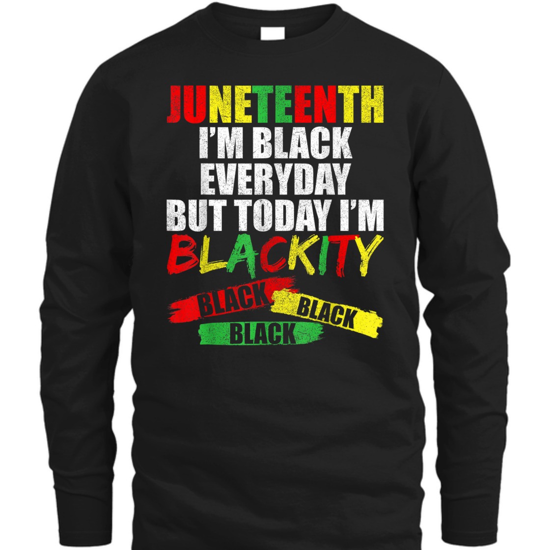 Strong Women Blackity Black Black, Juneteenth Kids T-Shirt