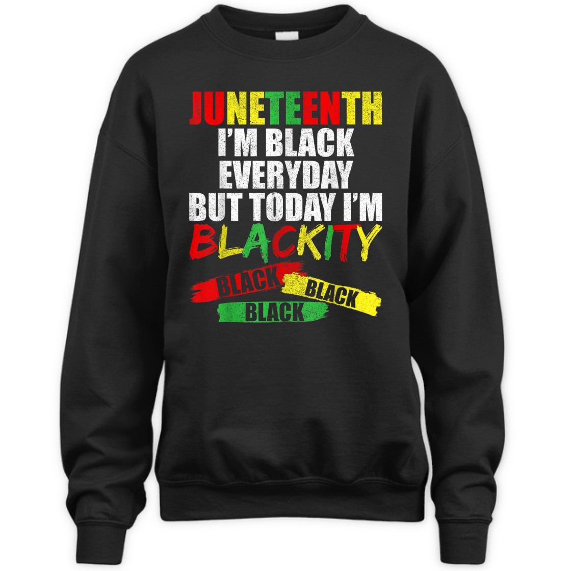Strong Women Blackity Black Black, Juneteenth Kids T-Shirt
