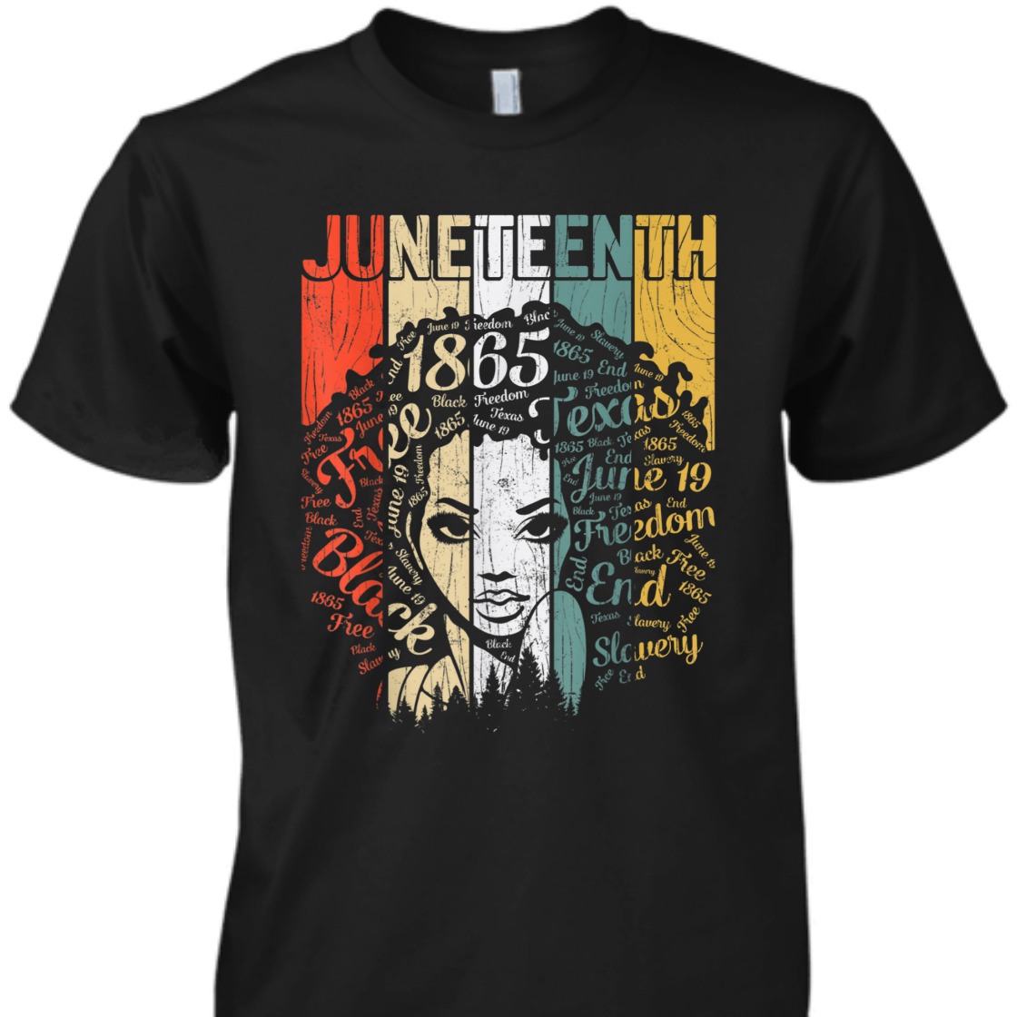 Strong Women Juneteenth Flag BLM Afro Women African American T-Shirt Strong Women Juneteenth Flag BLM Afro Women African American T-Shirt