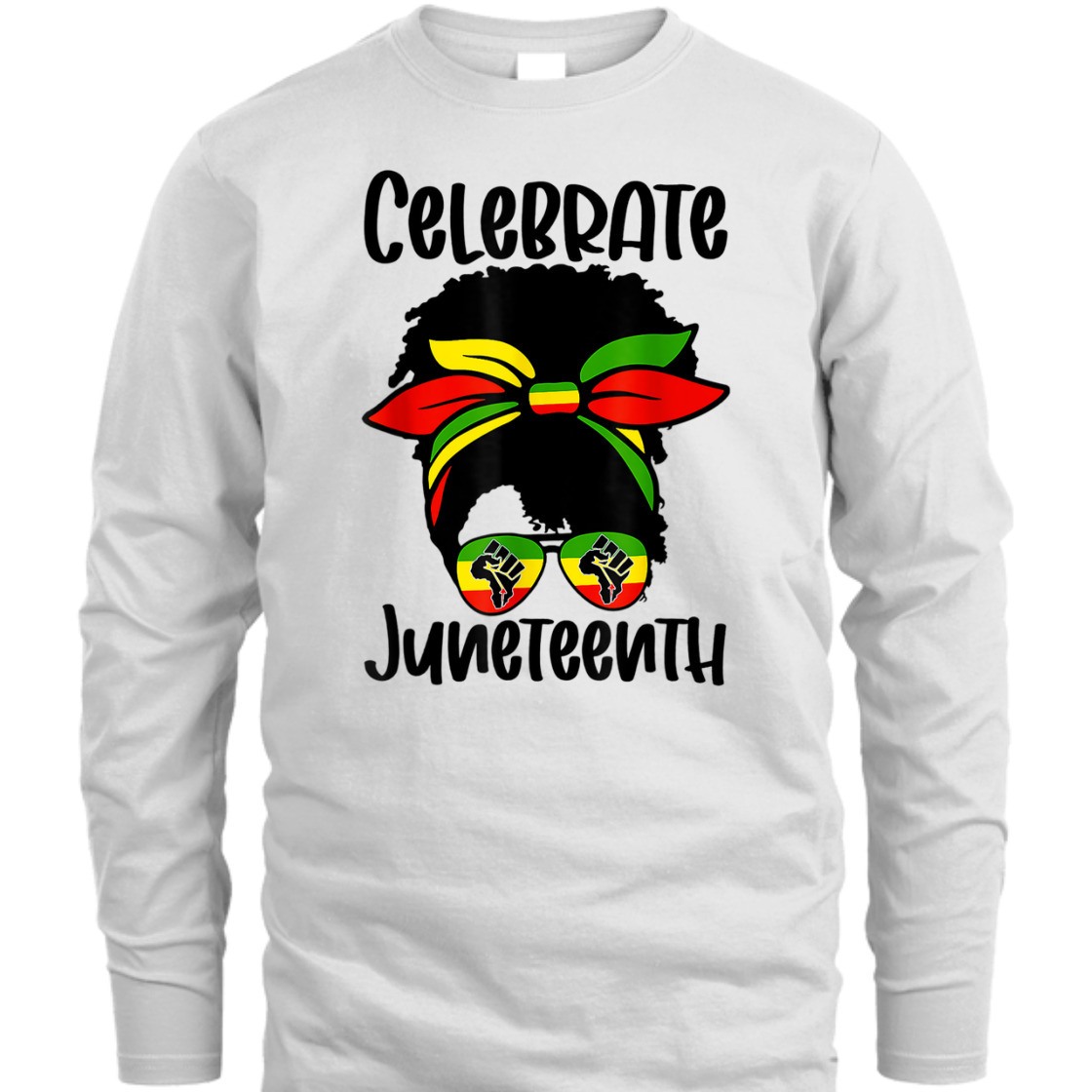 Strong Women Juneteenth Ancestors Black African American Flag Pride T-Shirt