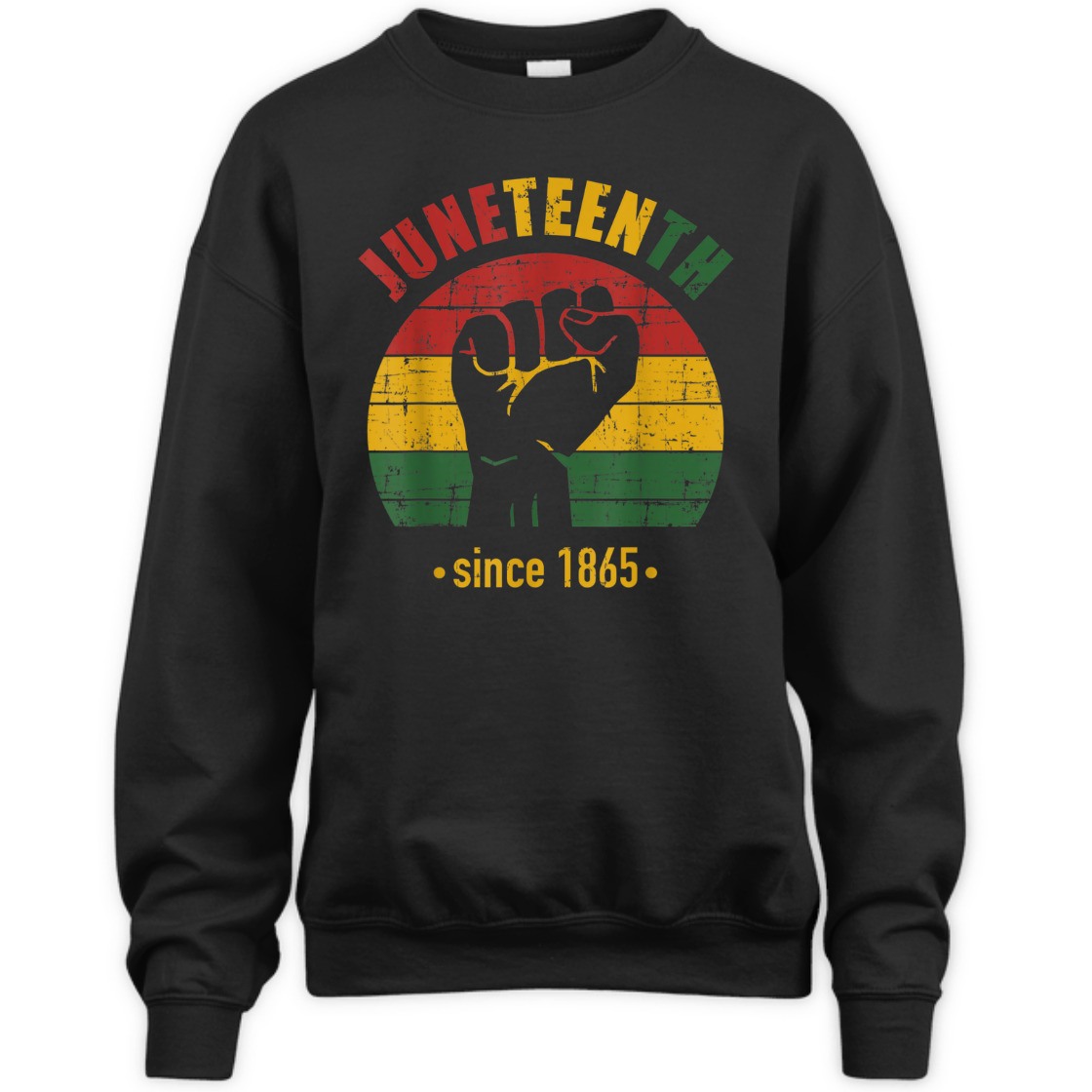 Strong Women Juneteenth Since 1865 With Pan African Flag And Fist T-Shirt