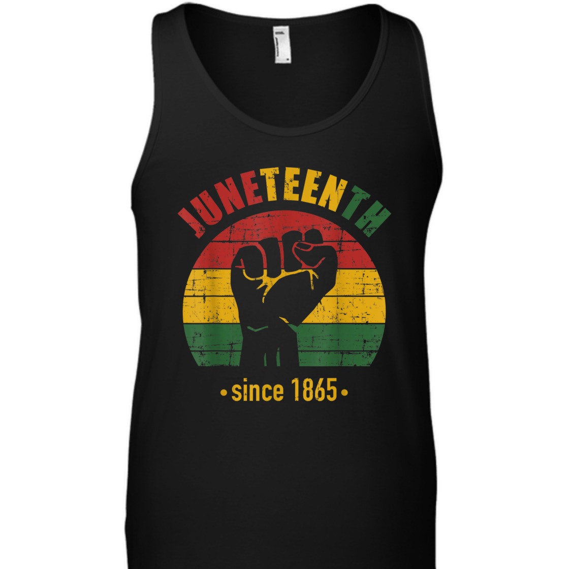 Strong Women Juneteenth Since 1865 With Pan African Flag And Fist T-Shirt