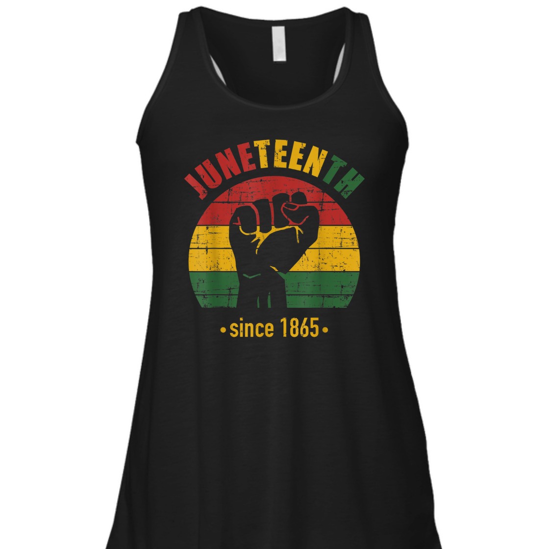 Strong Women Juneteenth Since 1865 With Pan African Flag And Fist T-Shirt
